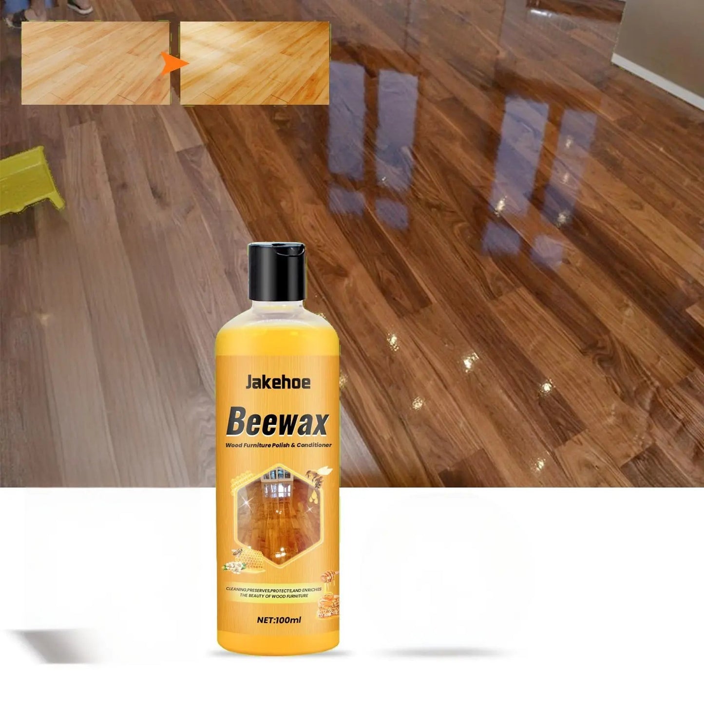 🔥Hot sale 49% OFF - 🍯Beeswax Wood Floor & Furniture Cleaner | Stain Remover, Polish & Conditioner | 100ml