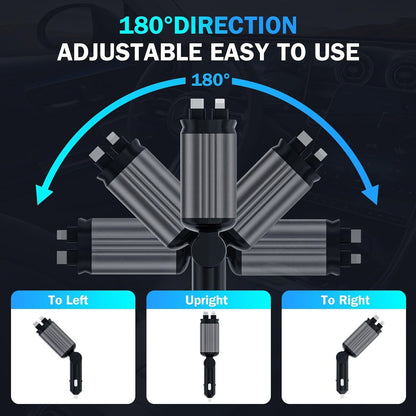 🔥Last Day Promotion 49% OFF🔥 - 4 in 1 Retractable Car Charger With Stary Lights