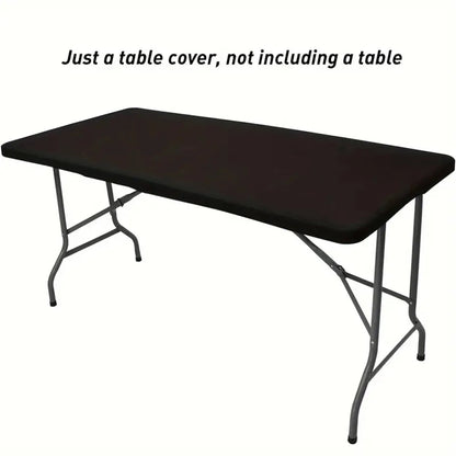 Waterproof Stretch Patio Table Cover – Windproof Elastic Fit for Indoor & Outdoor Use