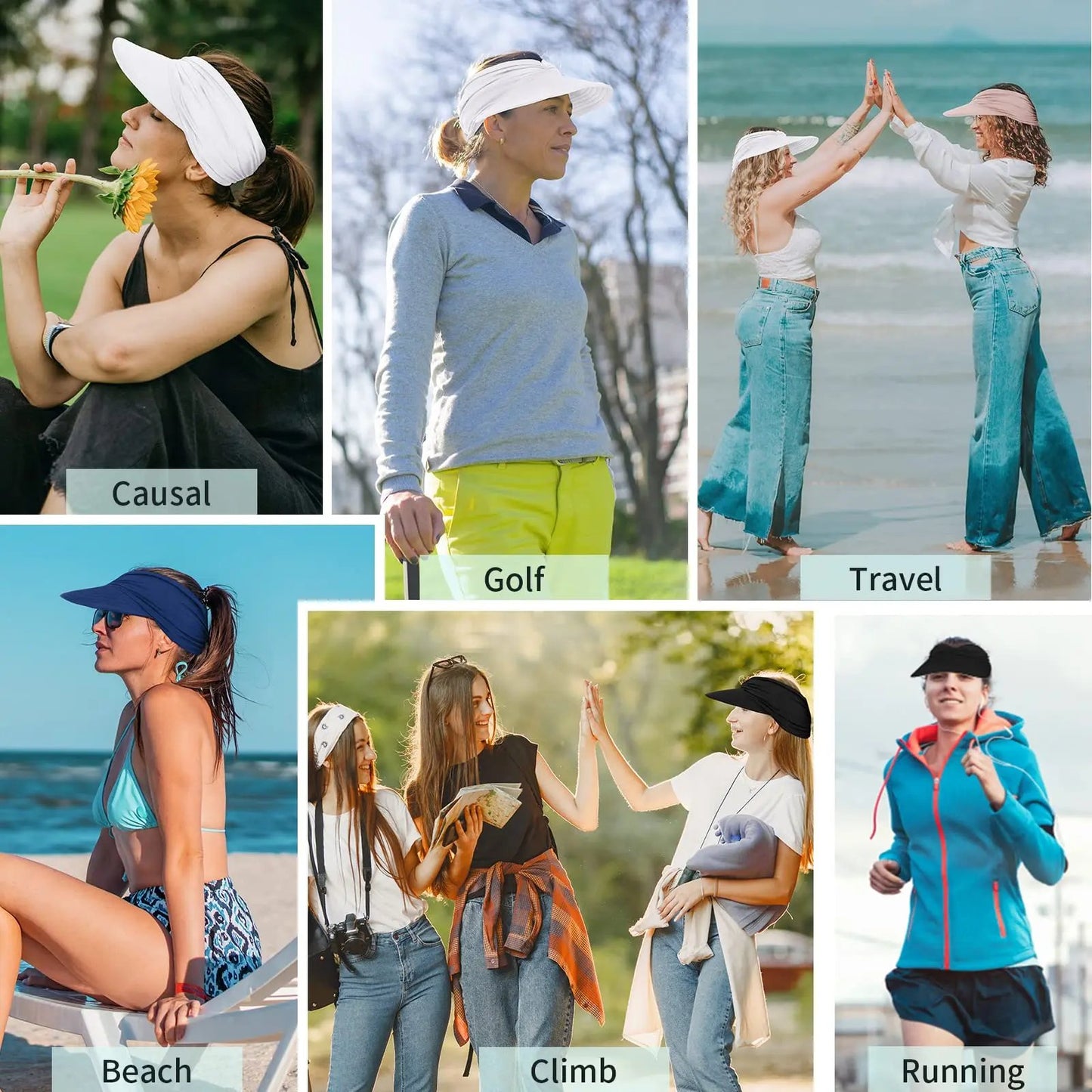 🔥Last Day 50% OFF - Women's UPF 50+ UV Protection Sun Visor Hat