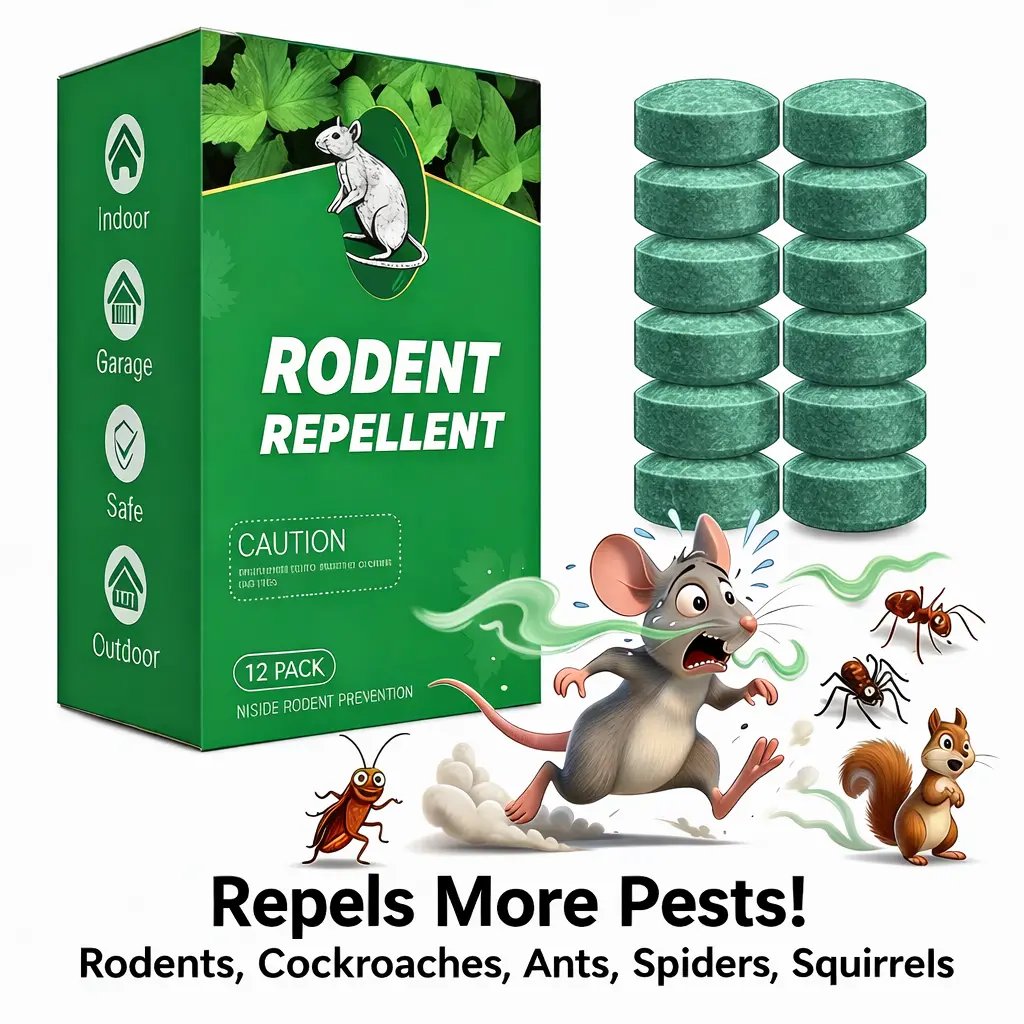 Natural Peppermint Rodent Repellent Balls (12 PCS) – Keep Rats, Mice & Pests Away Safely