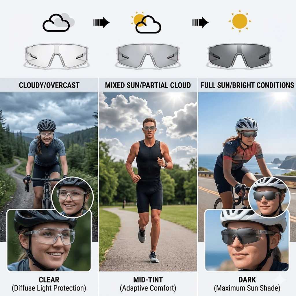 ☀️UV400 Photochromic Polarized Safety Glasses – 🥇Impact Resistant Outdoor Sports & Work Eyewear
