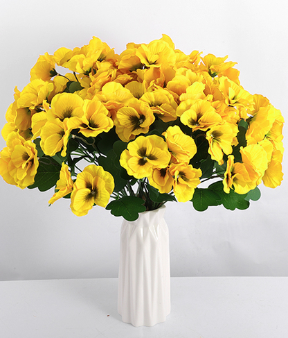 12.56-inch Artificial Tricolor Violet Flowers - Imitating UV Resistant