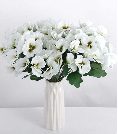 12.56-inch Artificial Tricolor Violet Flowers - Imitating UV Resistant