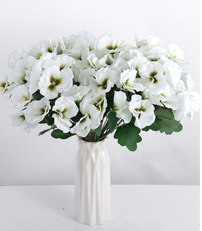 12.56-inch Artificial Tricolor Violet Flowers - Imitating UV Resistant