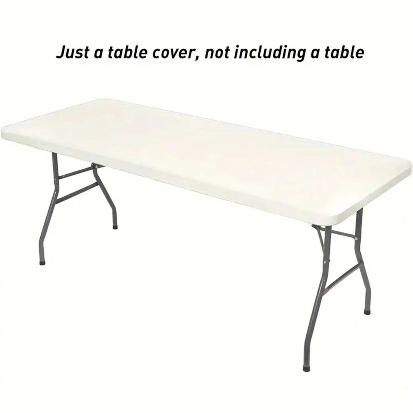 Waterproof Stretch Patio Table Cover – Windproof Elastic Fit for Indoor & Outdoor Use