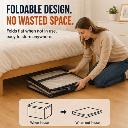 🎁 Last Day 49% OFF📦Large Heavy-Duty Thick Plastic Clear Storage Bag for Clothes, Moving & Storage