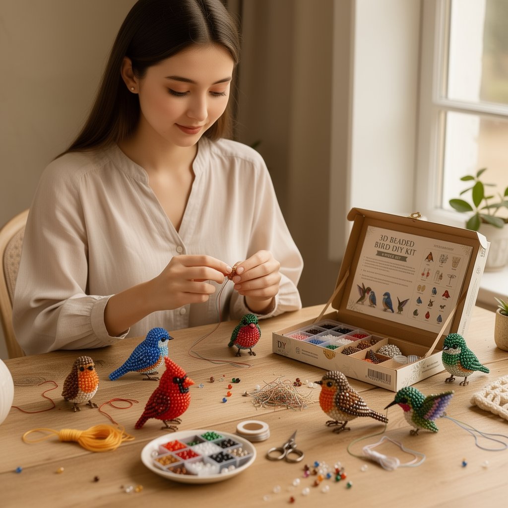 🔥Last Day 49% OFF -  2026 Noticeablek®🧵✨ Tiny 3D Beaded Animal DIY Kit