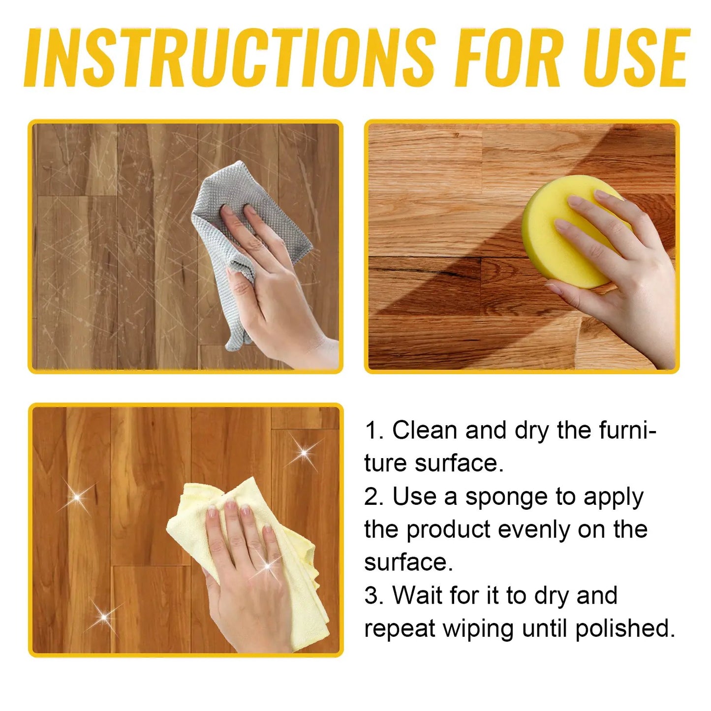 🔥Hot sale 49% OFF - 🍯Beeswax Wood Floor & Furniture Cleaner | Stain Remover, Polish & Conditioner | 100ml