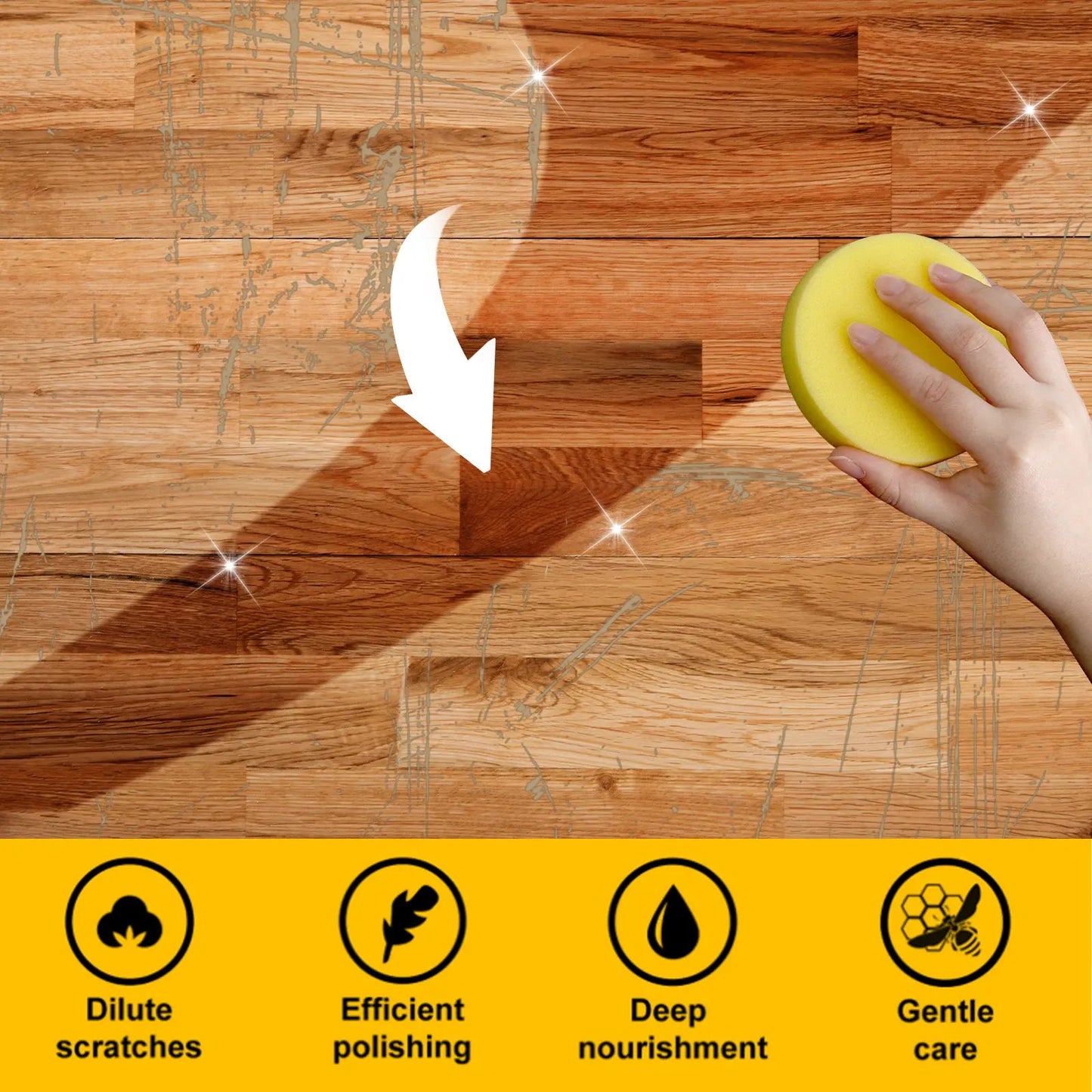 🔥Hot sale 49% OFF - 🍯Beeswax Wood Floor & Furniture Cleaner | Stain Remover, Polish & Conditioner | 100ml
